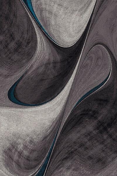 Webteppich Brilliance - Blau/Grau, KONVENTIONELL, Textil (80/150cm)
