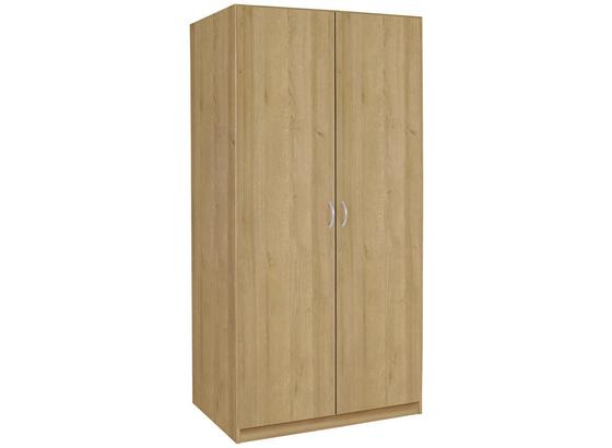Drehtürenschrank Karo, 2trg - Eichefarben, KONVENTIONELL, Holz/Holzwerkstoff (91/197/54cm) Drehtürenschrank Karo, 2trg - Eichefarben, KONVENTIONELL, Holz/Holzwerkstoff (91/197/54cm)