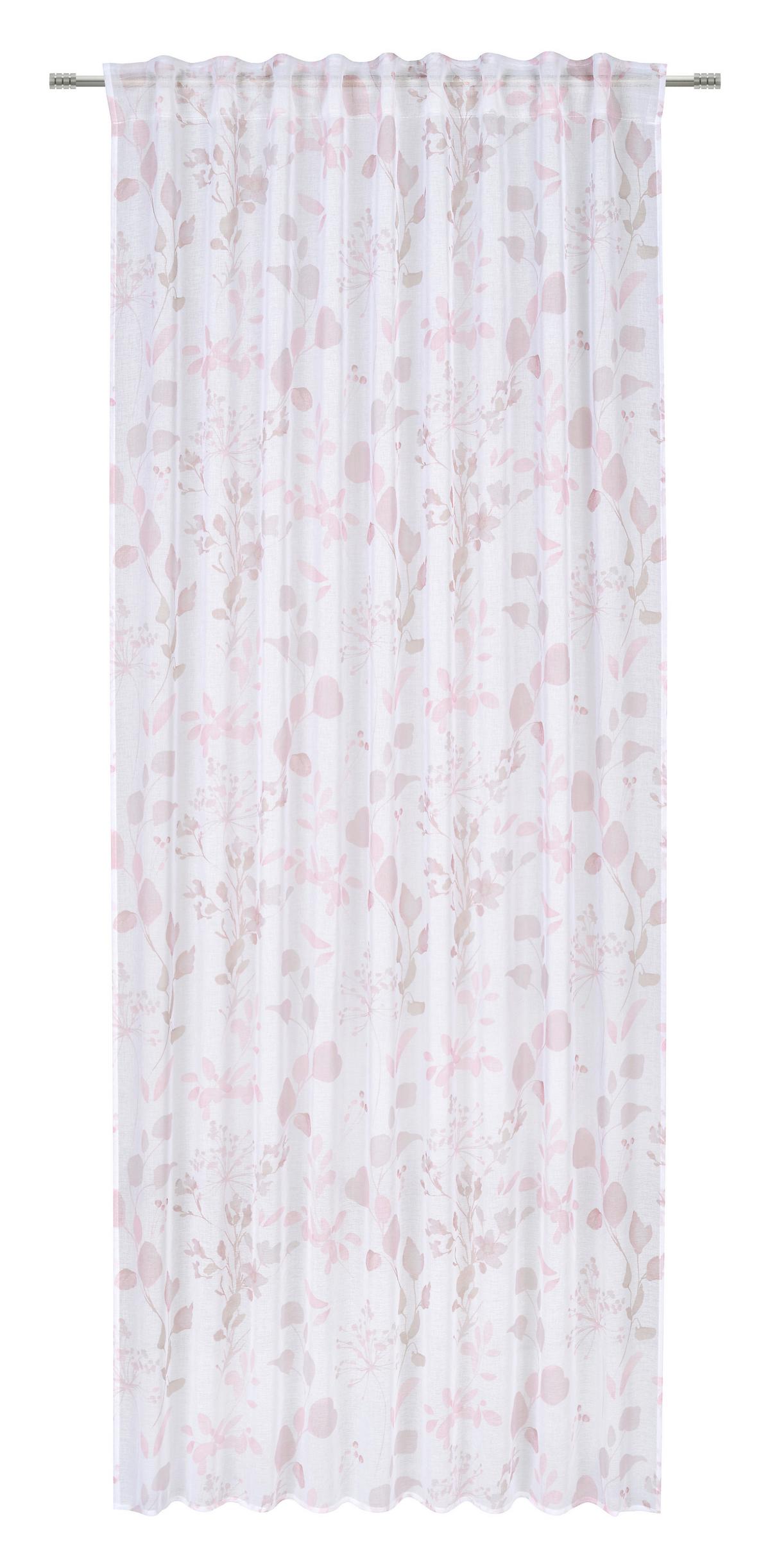 HOTOVÝ ZÁVES OLIVIA - svetloružová, textil (140/245cm) - Mömax