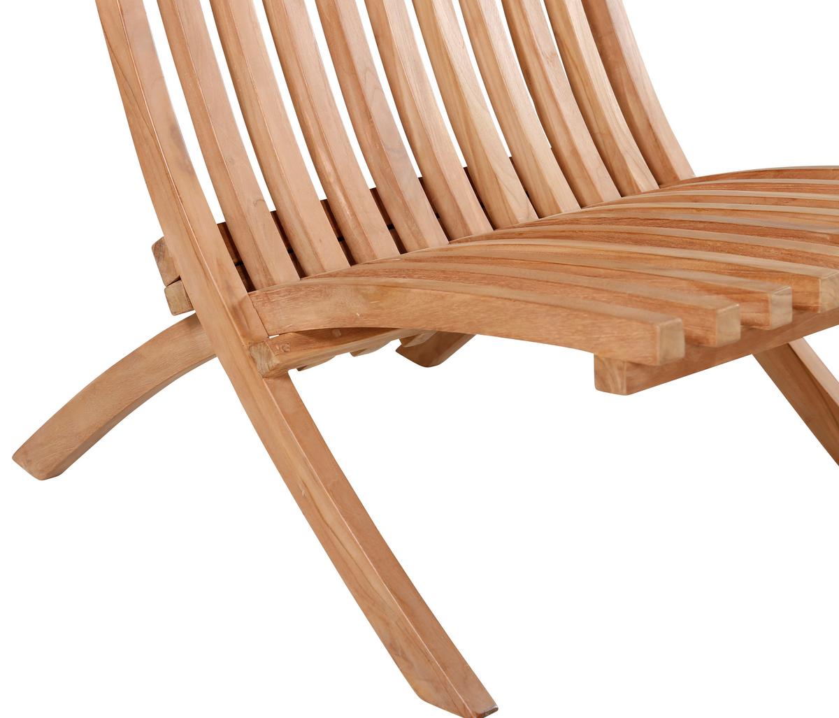 Loungesessel 2er-set Kenya Aus Holz - Teakfarben, KONVENTIONELL, Holz (73/85/63cm) - Gardenson