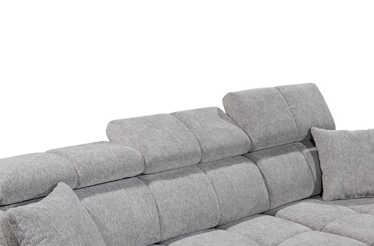 Ecksofa Sydney Taupe S: 268/172 cm - Taupe/Schwarz, KONVENTIONELL, Textil (268/172cm) - MID.YOU