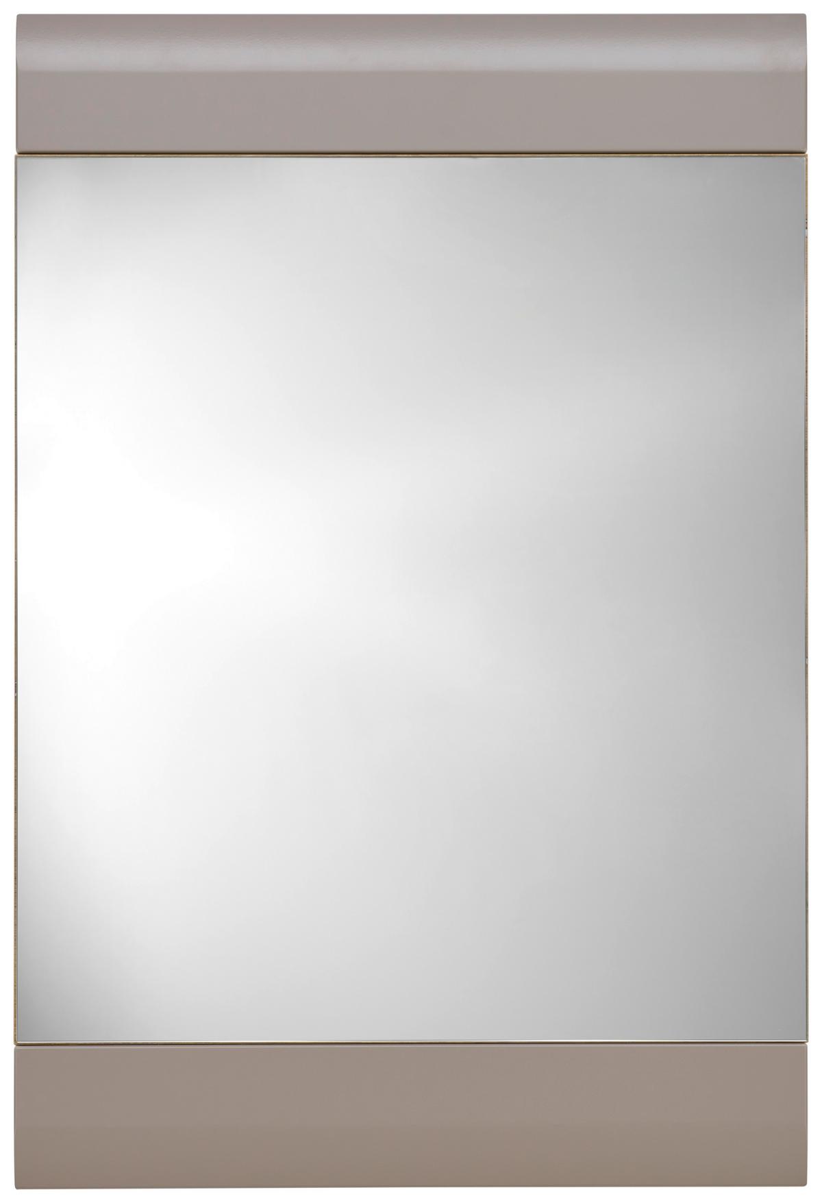 Garderobenspiegel Auris BxH: 60x90 cm Teilverrahmt Grau - Grau, MODERN (60/90/2cm) - Luca Bessoni