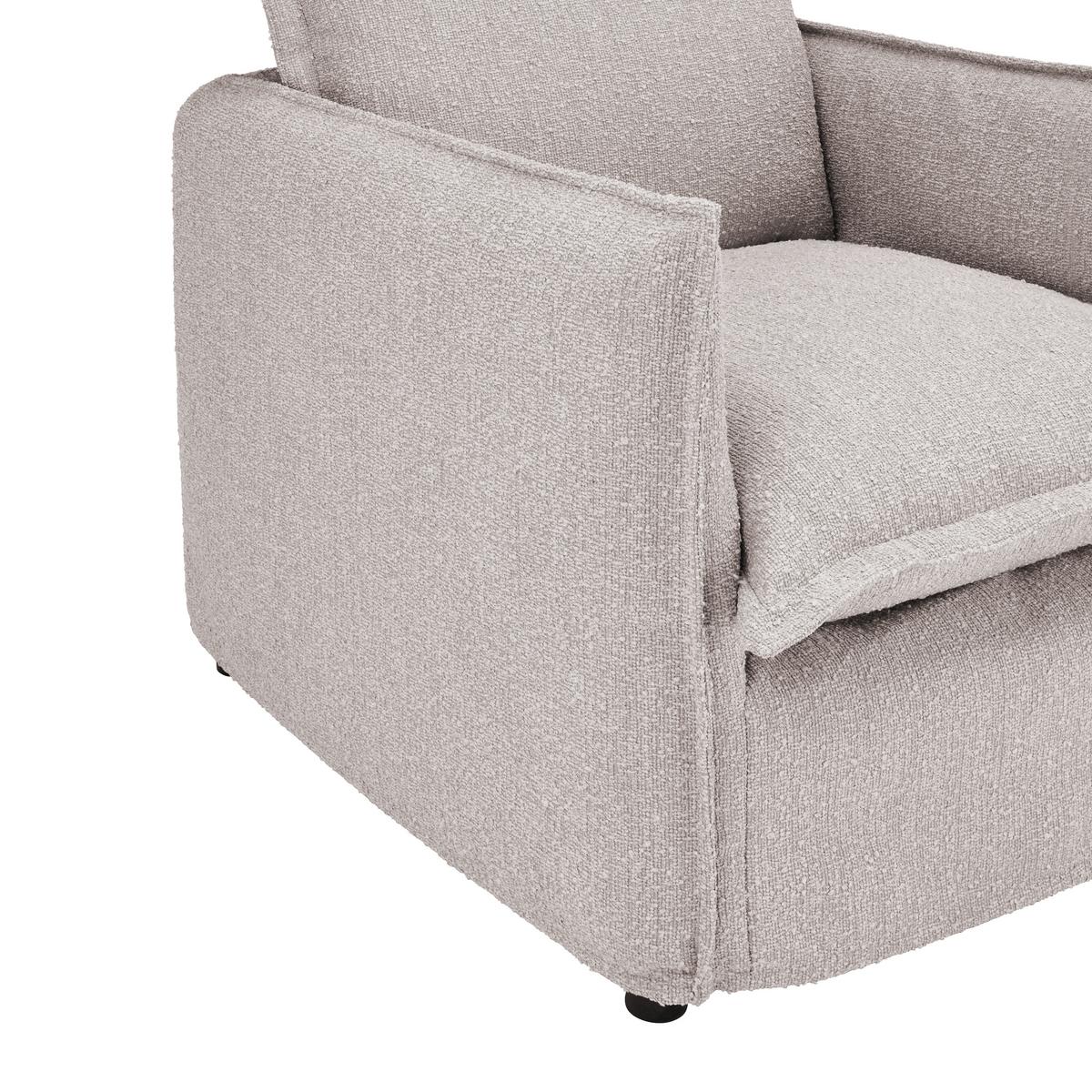 Sessel Toscana - Beige/Schwarz, Trend, Textil (120/82/98cm) - Livetastic