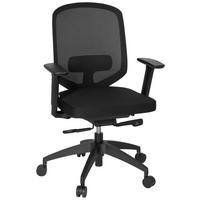 Drehstuhl Delight Pro Schwarz - Schwarz, MODERN, Kunststoff/Textil (56/105/47cm) - MID.YOU