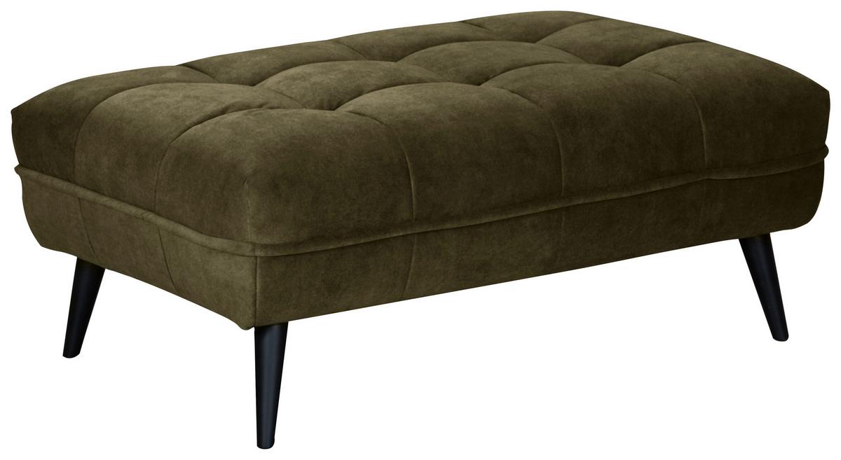Veľká taburetka Ariana, zelená - Modern, textil (109/45/69cm)