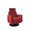 Relaxsessel Centrale T: 87-154 cm, Rot - Rot/Schwarz, MODERN, Textil (77/105/87-154cm) - Livetastic