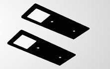 Unterbauleuchte 3x Led Kunststoff Schwarz - Schwarz, Kunststoff (19/10/2,4cm)