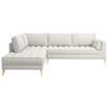 Ecksofa Doti - Weiß/Naturfarben, Design, Textil (204/310cm) - MID.YOU