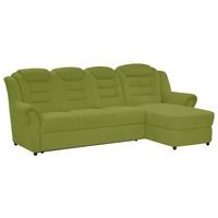 Ecksofa Boston Grün Chenille - Schwarz/Grün, KONVENTIONELL, Textil (262/165cm) - Livetastic