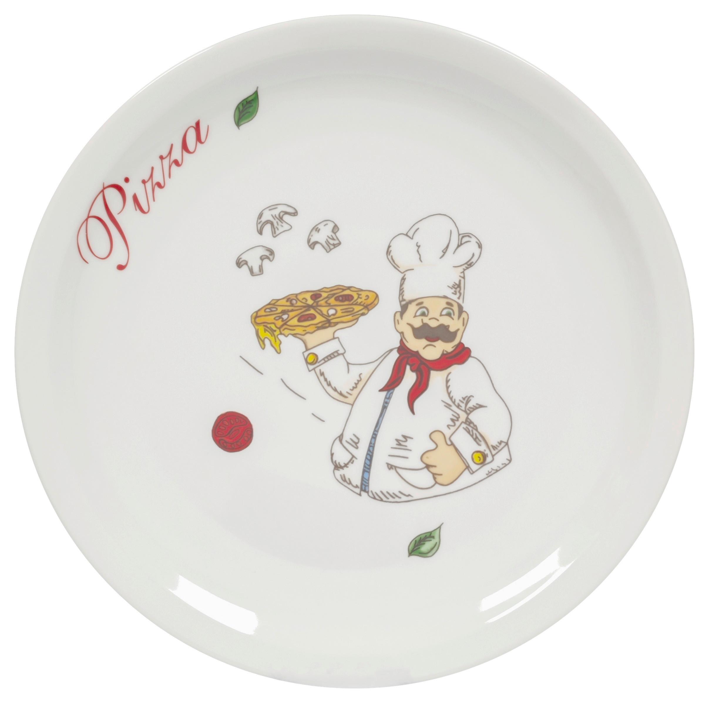 Pizzateller Cecilia - Multicolor/Weiß, KONVENTIONELL, Keramik (30cm) - Luca Bessoni