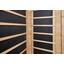 Infrarot Wärmekabine Nordic Star B/H/T: 124/190/116cm - Naturfarben, KONVENTIONELL, Glas/Holz (124/190/116cm)