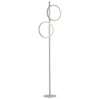 LED-Stehleuchte 15396-21 Mini Ritus - Silberfarben, MODERN, Kunststoff/Metall (40,5/21/151cm)