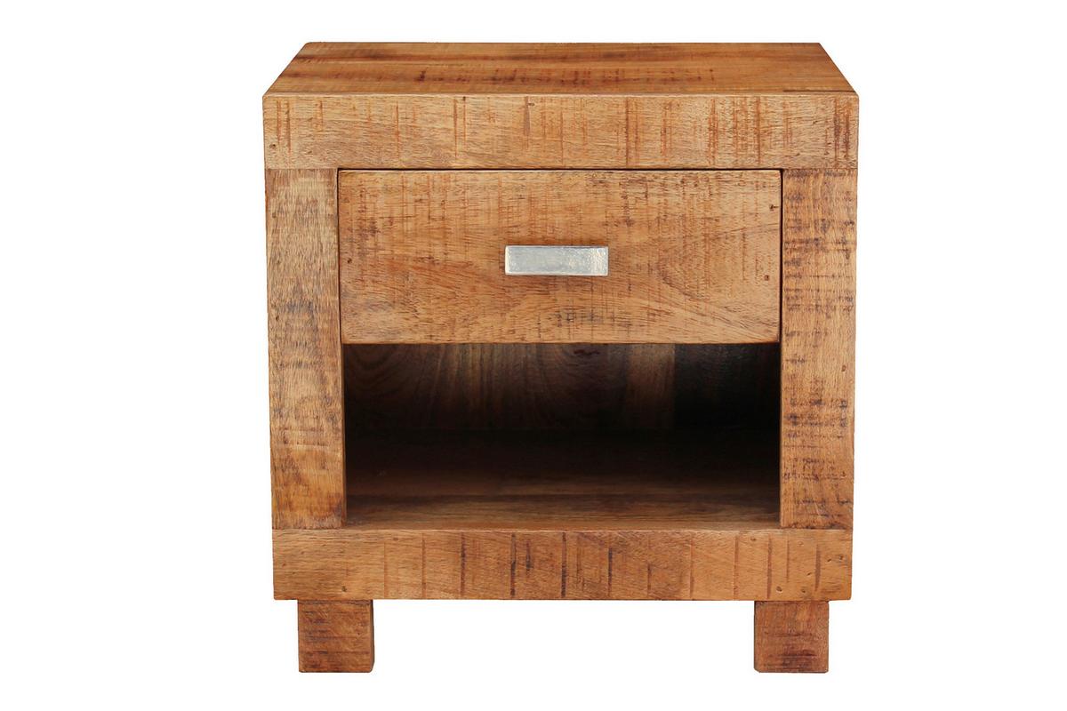 Nachttisch Naturfarben B: 40 Cm - Naturfarben, Design, Holz (40/40/30cm) - Livetastic