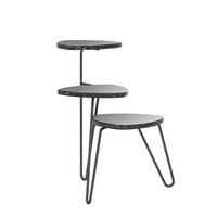 Blumenständer Athena Schwarz B: 55cm - Schwarz, Design, Holzwerkstoff/Metall (55/63/52cm) - MID.YOU