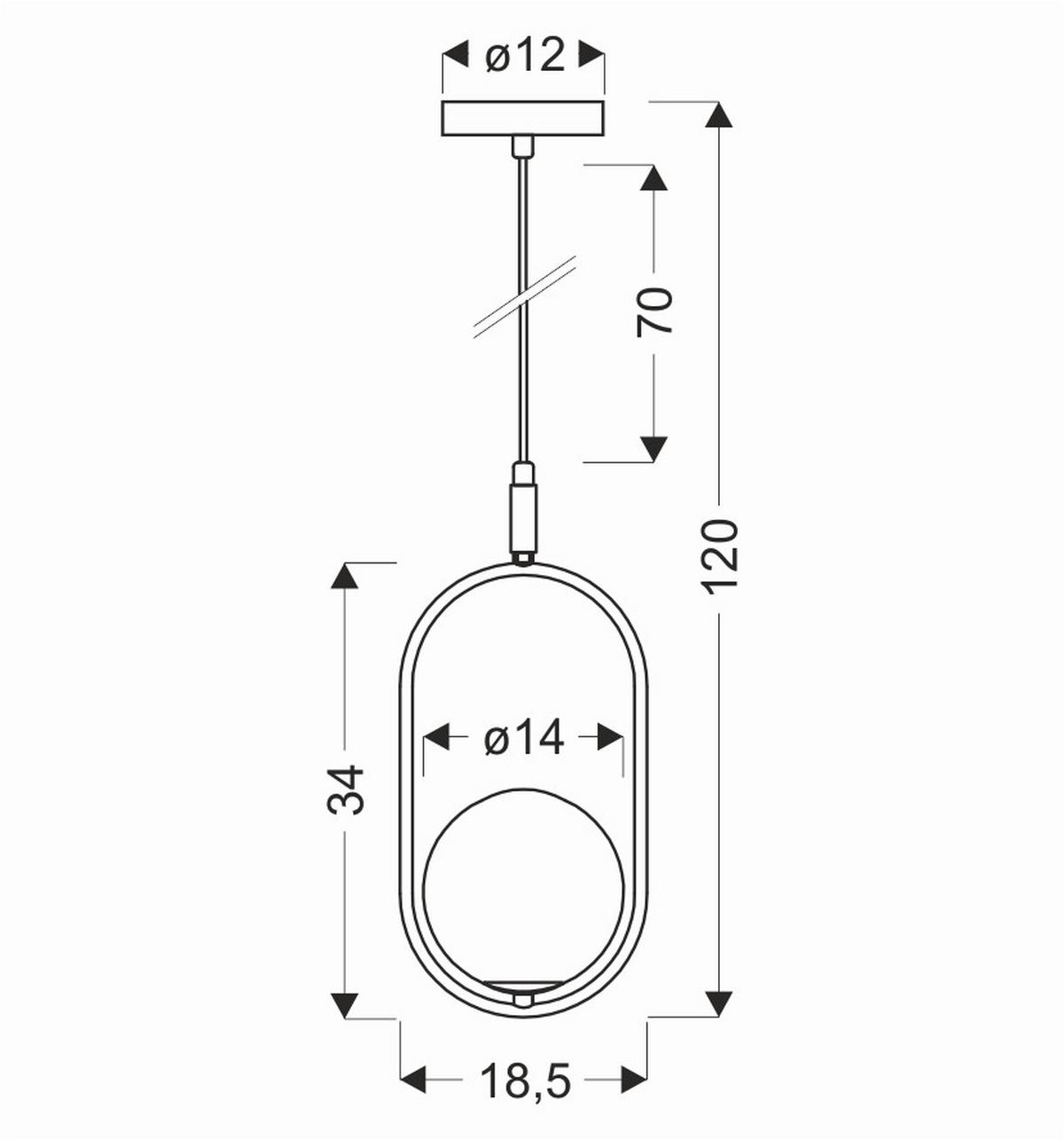 Pendelleuchte 31-44068 Cordel - Graphitfarben/Schwarz, Design, Metall (18.5/14/120cm)