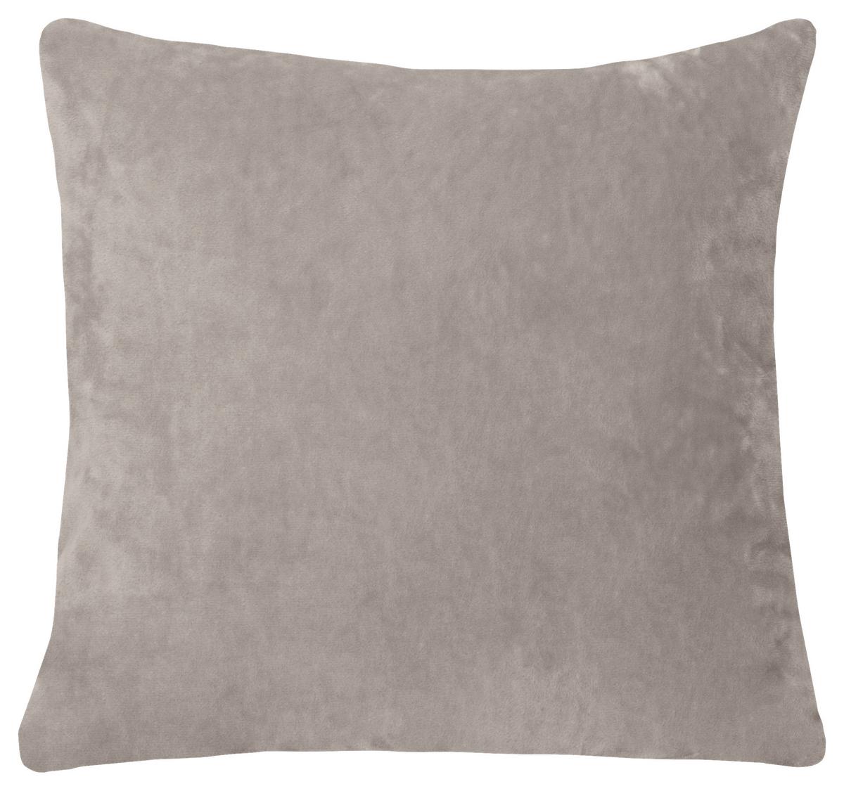 Kissenhülle Uta - Türkis/Taupe, KONVENTIONELL, Textil (40/40cm) - Ondega