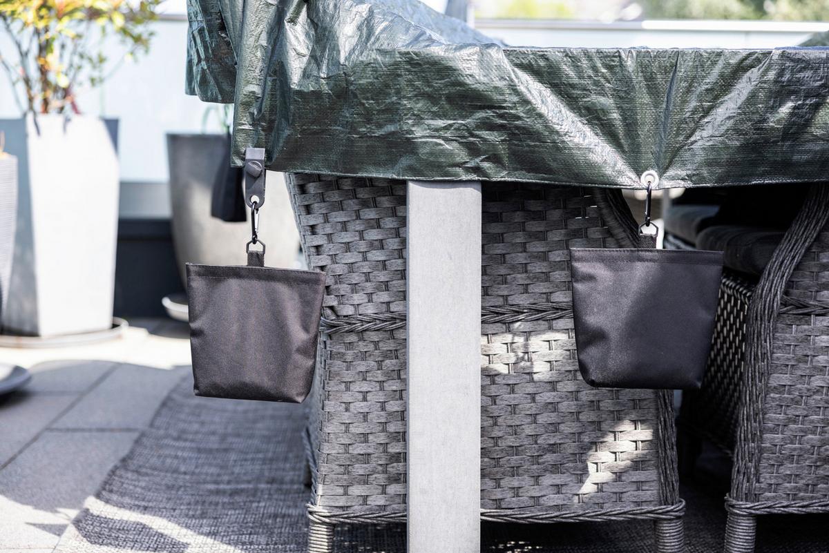 Sandsäcke Mini 4 Stück - Schwarz, Basics, Textil (15/18/6cm) - Windhager