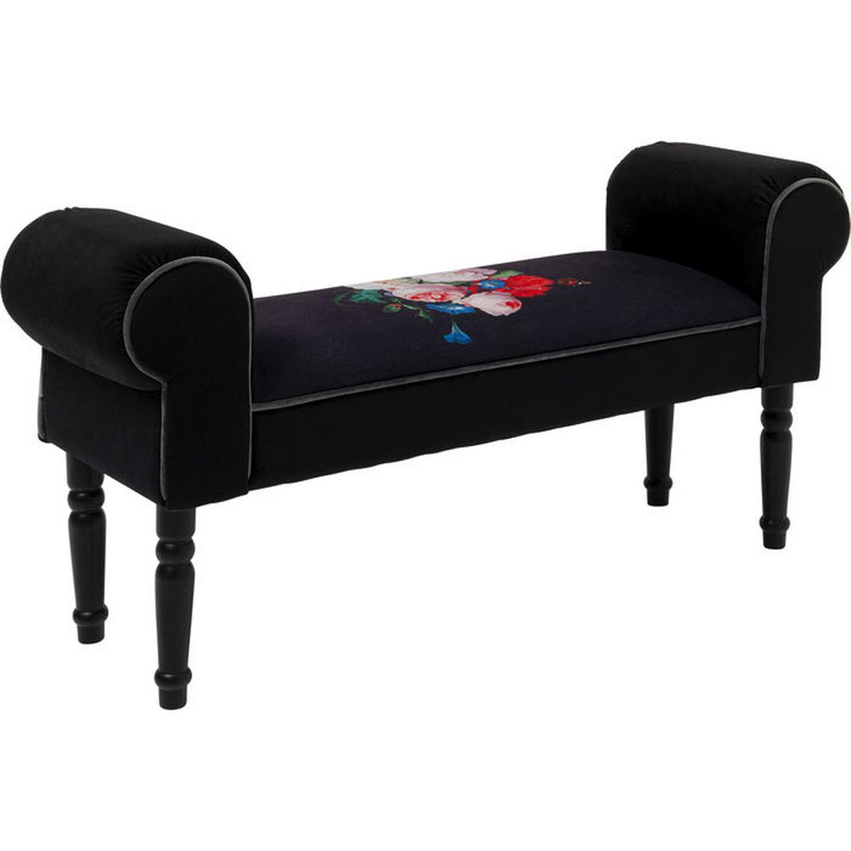 Sitzbank Wing Blossom - Multicolor/Schwarz, Design, Textil (100/54/30cm) - Kare-Design