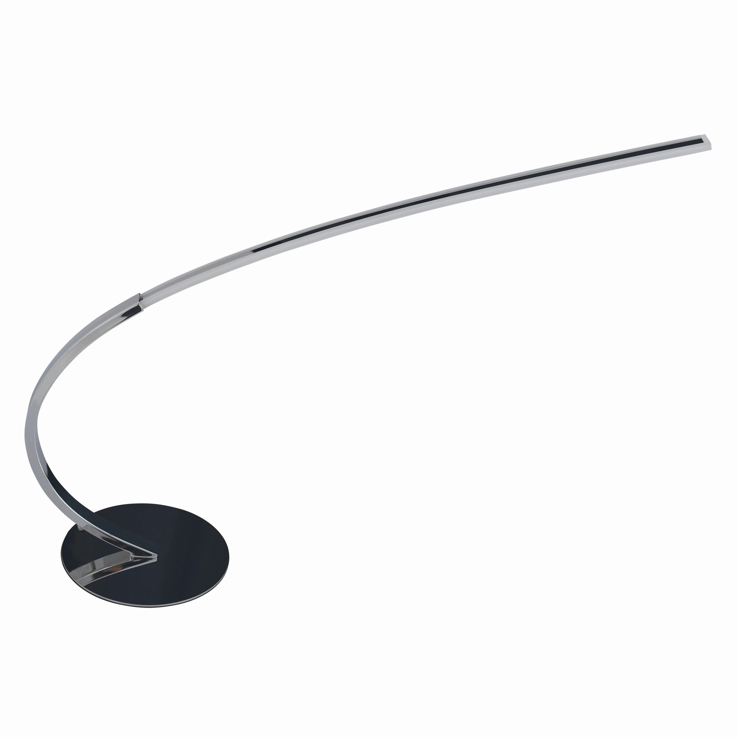 LED-Tischlampe Loop Line Chromfarben Geschwungen - Chromfarben, LIFESTYLE, Metall (16/60cm) - Näve