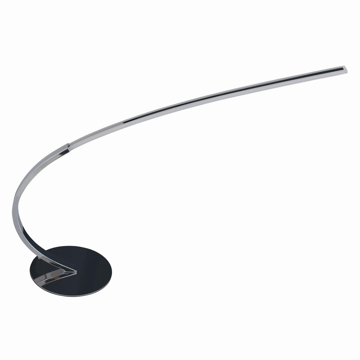 Led-tischlampe Loop Line Chromfarben Geschwungen - Chromfarben, LIFESTYLE, Metall (16/60cm) - Näve