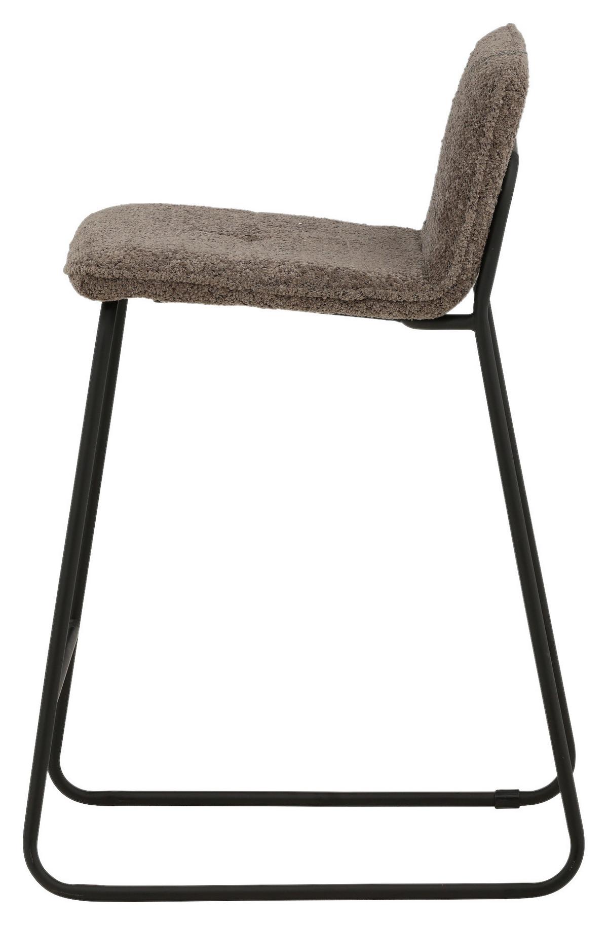 Barhocker-set Bisbee - Dunkelgrau/Schwarz, Design, Kunststoff/Textil (41/84/50cm) - Livetastic