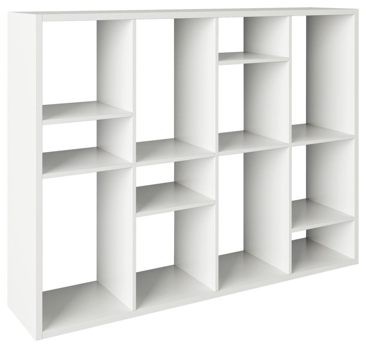 Regal Fortuna - Weiß, Basics, Holzwerkstoff (113/147/34cm) - MID.YOU