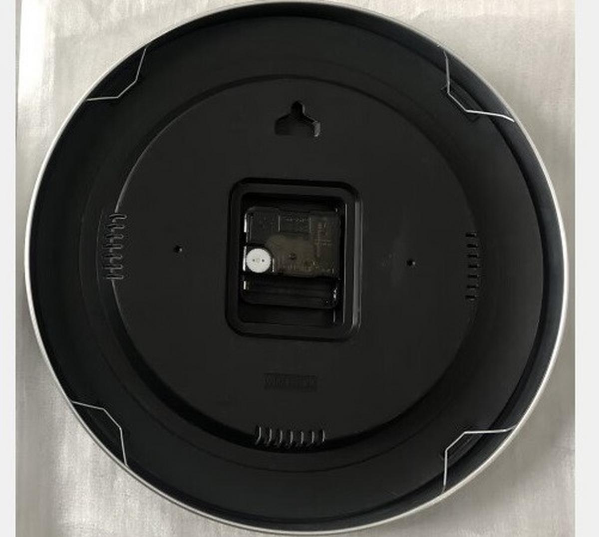 Wanduhr Alfa Grau/Silber, D: 30 cm - Silberfarben/Schwarz, Basics, Glas/Papier (30cm) - Ondega