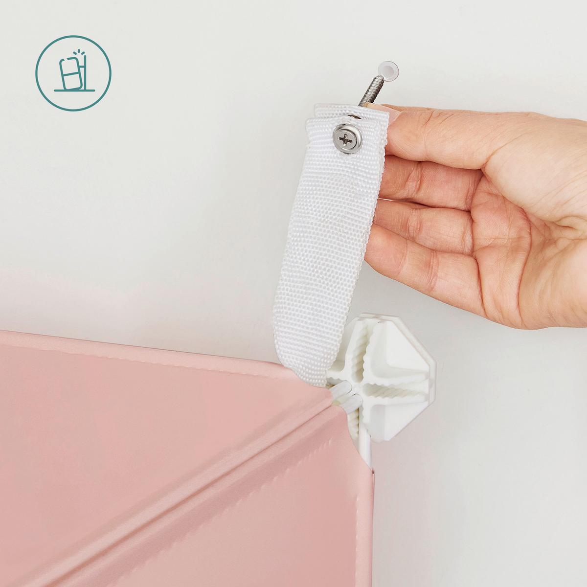 Plastic Cube Storage Rosa B: 123 cm - Pink/Rosa, MODERN, Kunststoff/Metall (123/123/31cm) - MID.YOU
