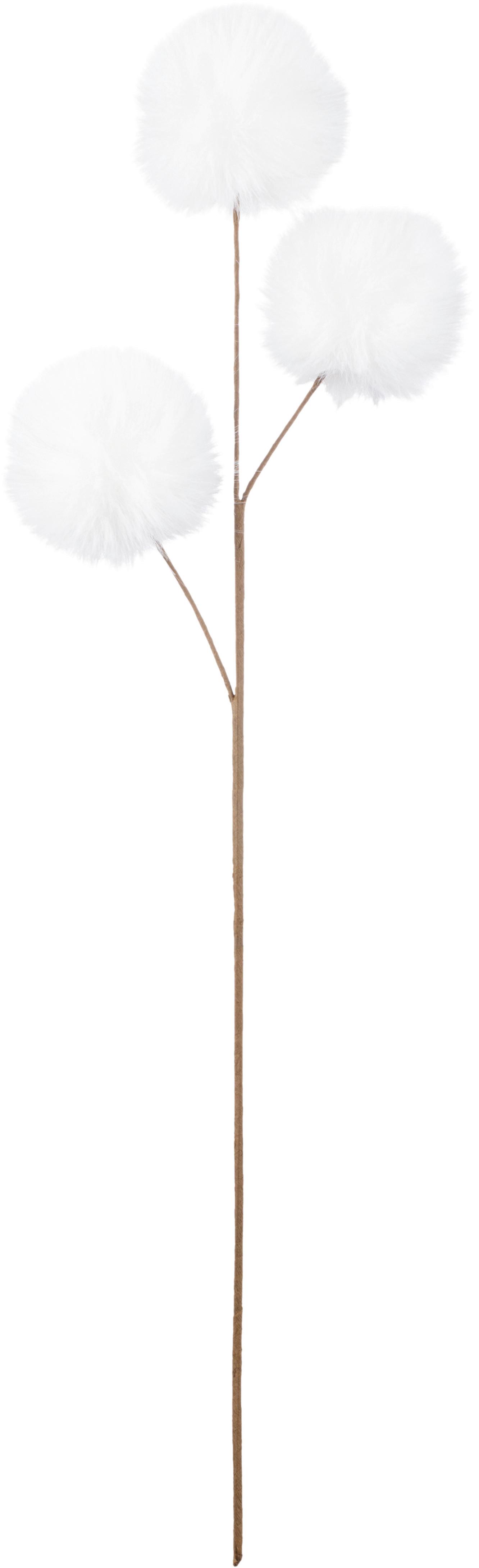 DEKOZWEIG Armin - Weiß, KONVENTIONELL, Papier/Kunststoff (58cm) - Luca Bessoni
