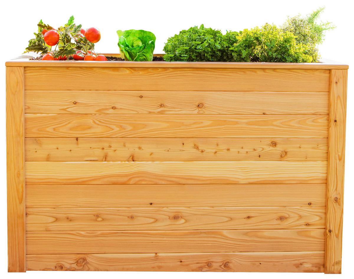 Hochbeet Hochbeet Lärche 130 - Lärchefarben, Basics, Holz (65/84/130cm)