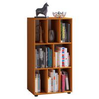 Regál WOTINO, barvy buku - černá/barvy buku, Moderní, kompozitní dřevo/plast (60/114/40cm) - MID.YOU