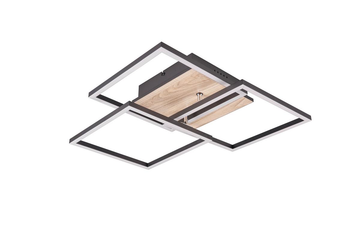 LED-Deckenleuchte R62883135 mobile - Braun, Design, Kunststoff (39/42/10cm)