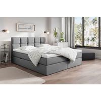 Boxbett Lorie - Dunkelgrau/Grau, MODERN, Holz/Holzwerkstoff (200/220cm) - Livetastic
