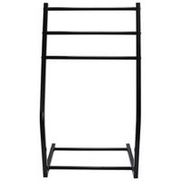 Handtuchhalter Jesolo Zum Stellen Metall - Schwarz, KONVENTIONELL, Metall (43,8/80,7/29cm) - Homezone