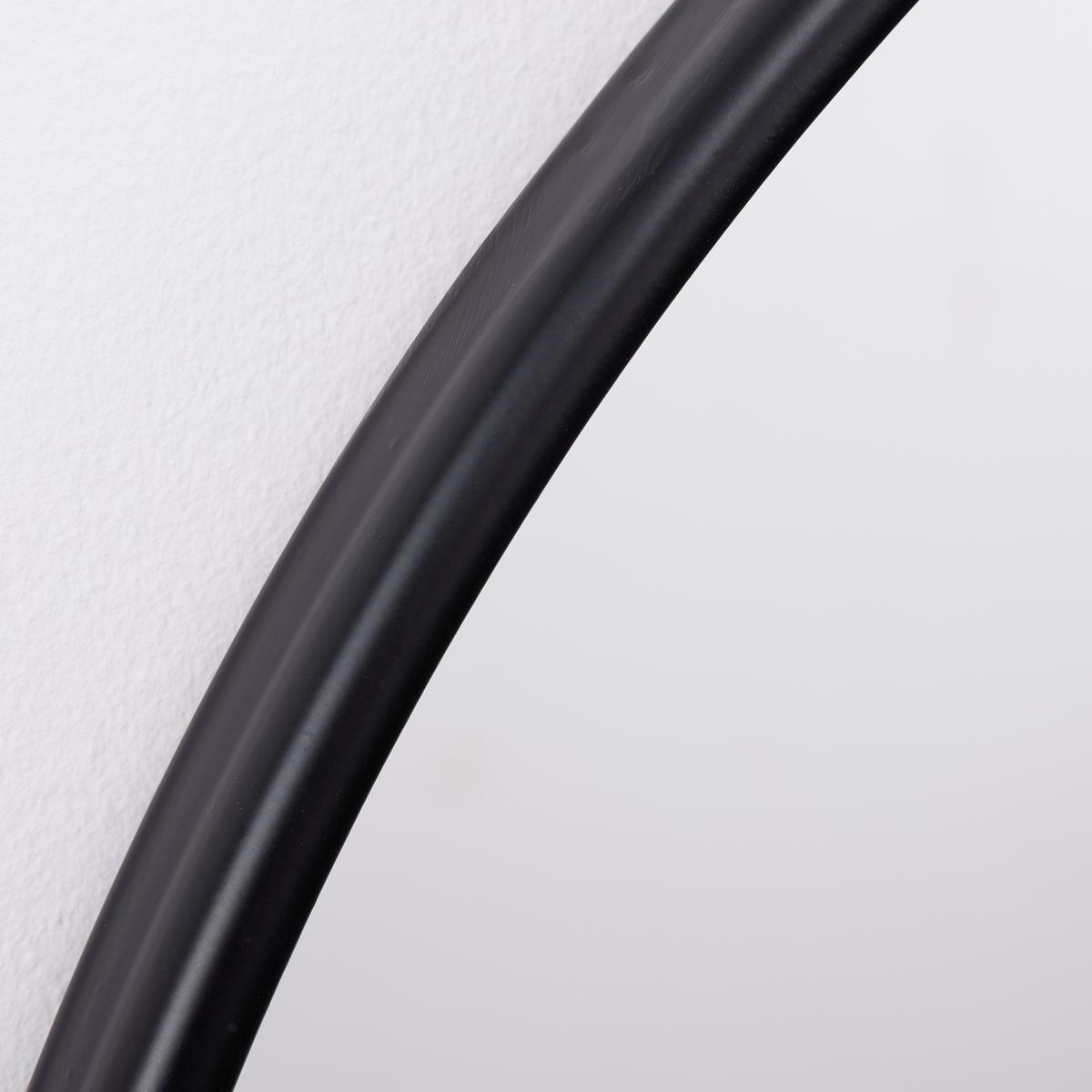 Zrkadlo MEO čierny rám - čierna, Modern, kov/sklo (60/63/2cm) - Bessagi Home