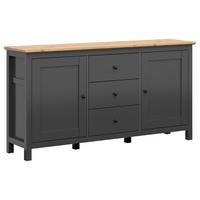 Sideboard Hesen Chest Of Drawers - Graphitfarben/Eiche Artisan, Design, Holzwerkstoff (186/96/44cm)