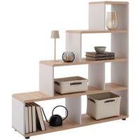 Regal Fontana Plus B 138,5cm, Eiche Dekor/kaschmir - Kaschmir/Eiche Artisan, MODERN (138,5/148/35cm)