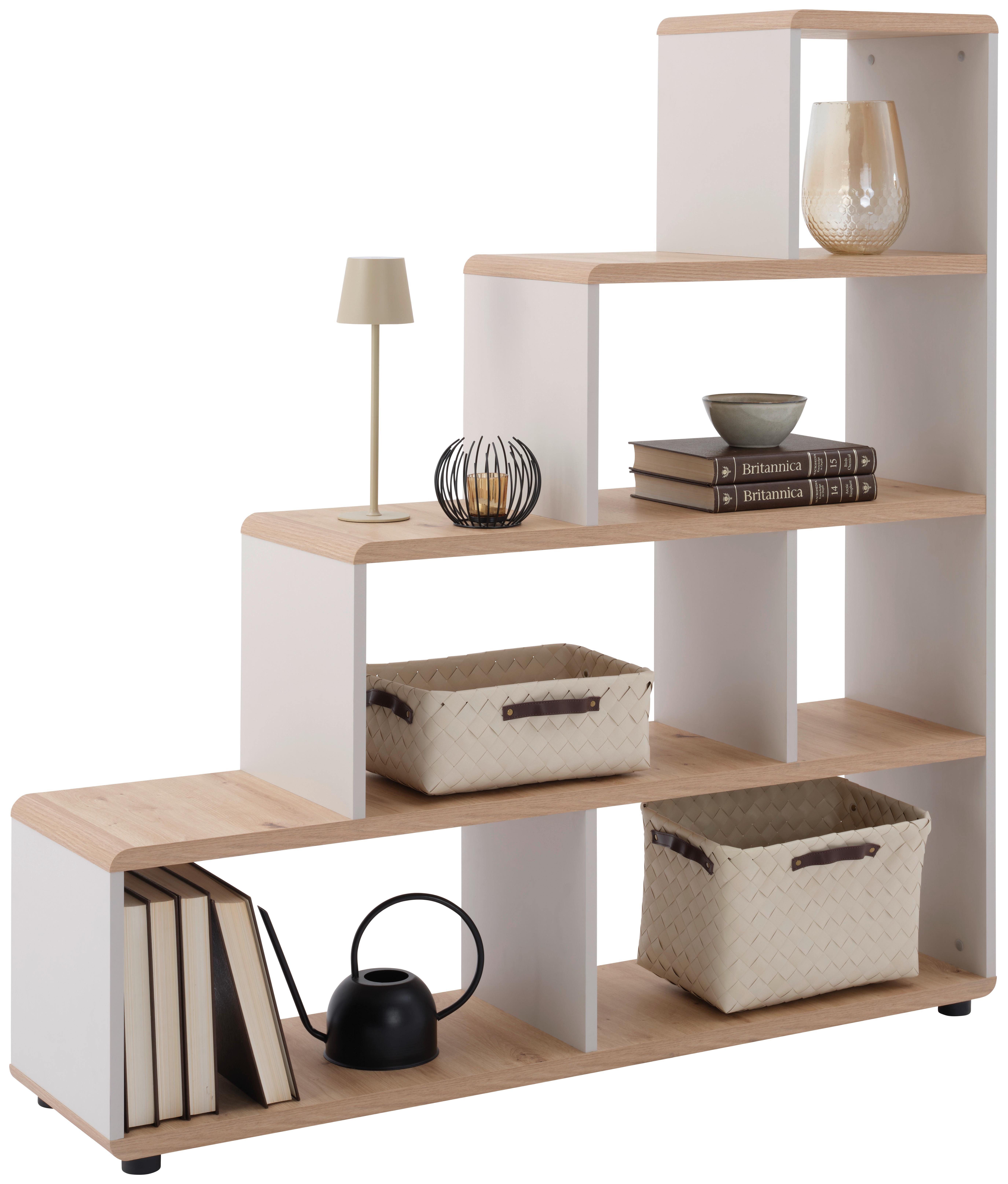 Regal Fontana Plus B 138,5cm, Eiche Dekor/kaschmir