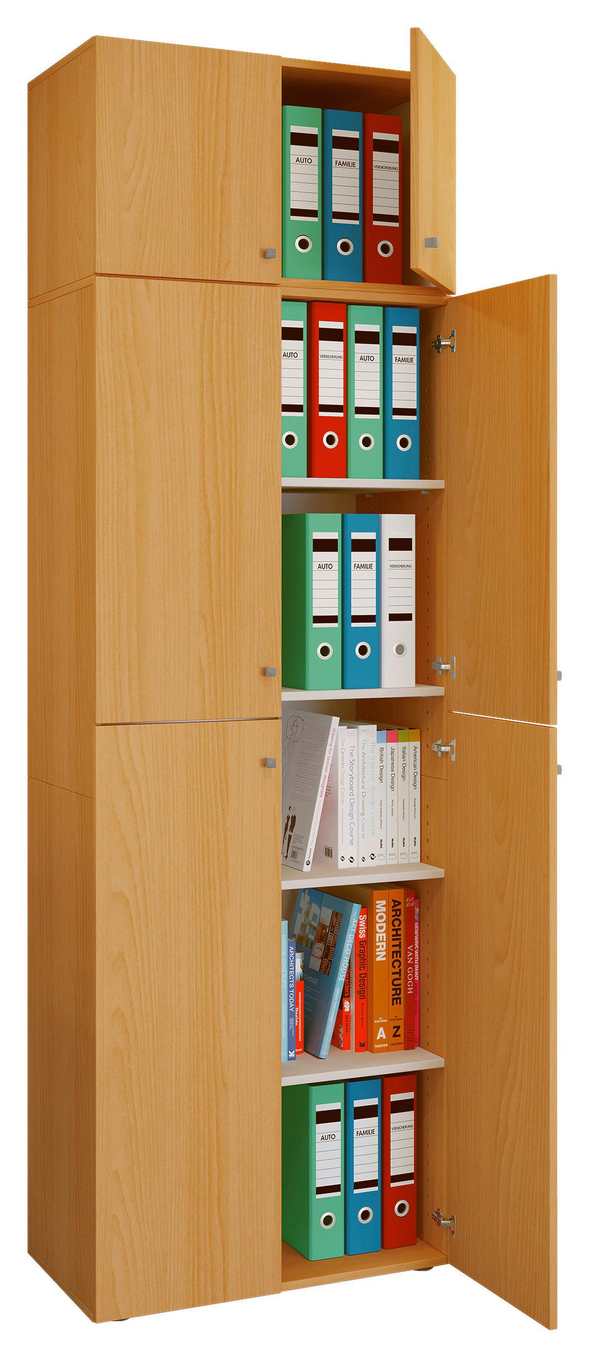 Aktenschrank Lona Buchefarben B: 70 Cm - Buchefarben, MODERN, Holzwerkstoff (70/223/39cm) - MID.YOU
