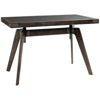 Schreibtisch B 70cm H 72-88cm Accessoires, Akazie - Dunkelgrau/Akaziefarben, Design, Holz/Textil (120/70/72-88cm) - Hasena