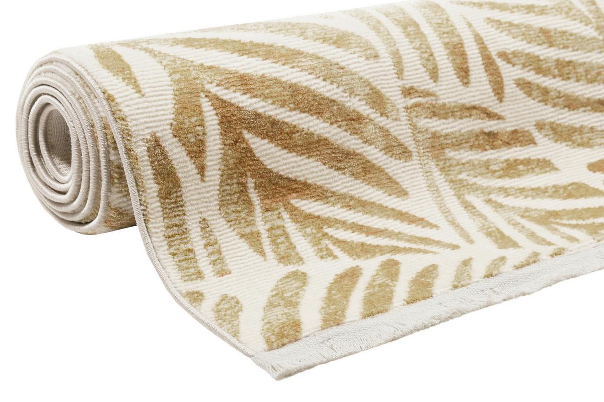 Flachwebteppich Gold, BxL: ca. 80x150 cm - Goldfarben, Design, Textil (80/150cm) - Esprit