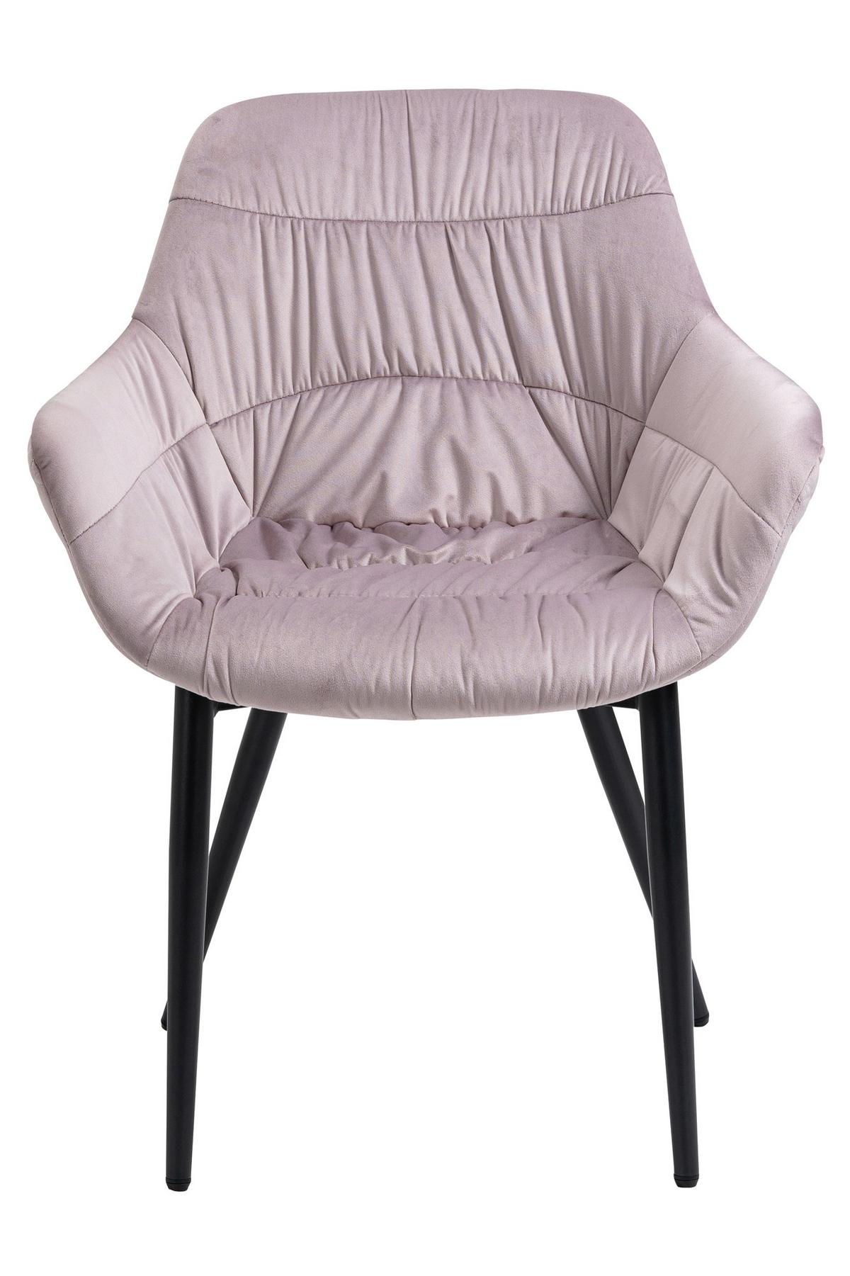 Tischgruppe Akazie Massiv/Rosa 5--Teilig. - Naturfarben/Rosa, MODERN, Holz/Textil (180/90/76,5cm) - Livetastic