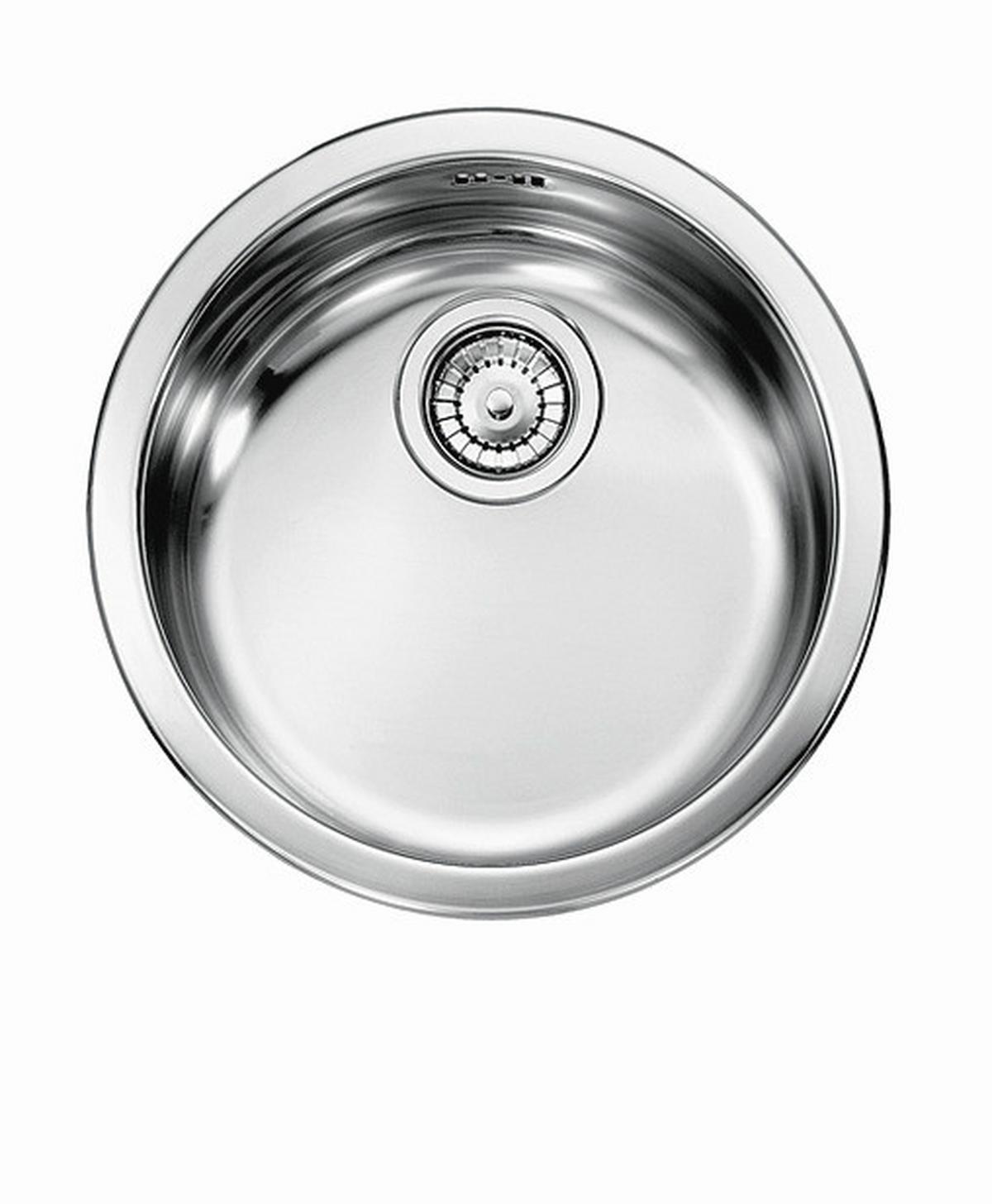 Spüle Rund 100246 Edelstahl Ø 48,5 cm - MODERN, Metall (37.50/15cm) - HKT
