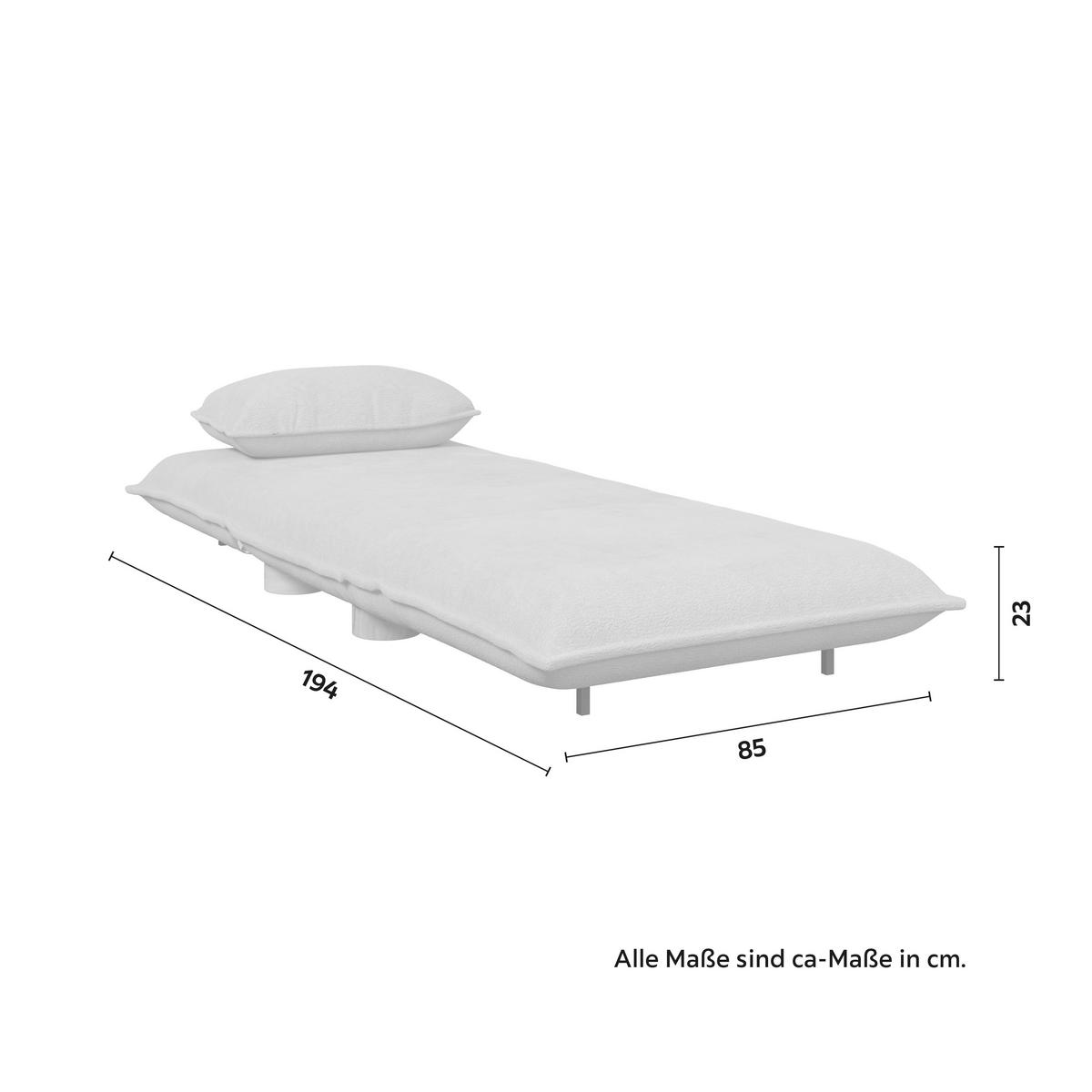 Rozkladacie kreslo BELLA, béžová, max. 120 kg - prírodná farba/béžová, Modern, kov/drevo (85/76/84cm) - Bessagi Home