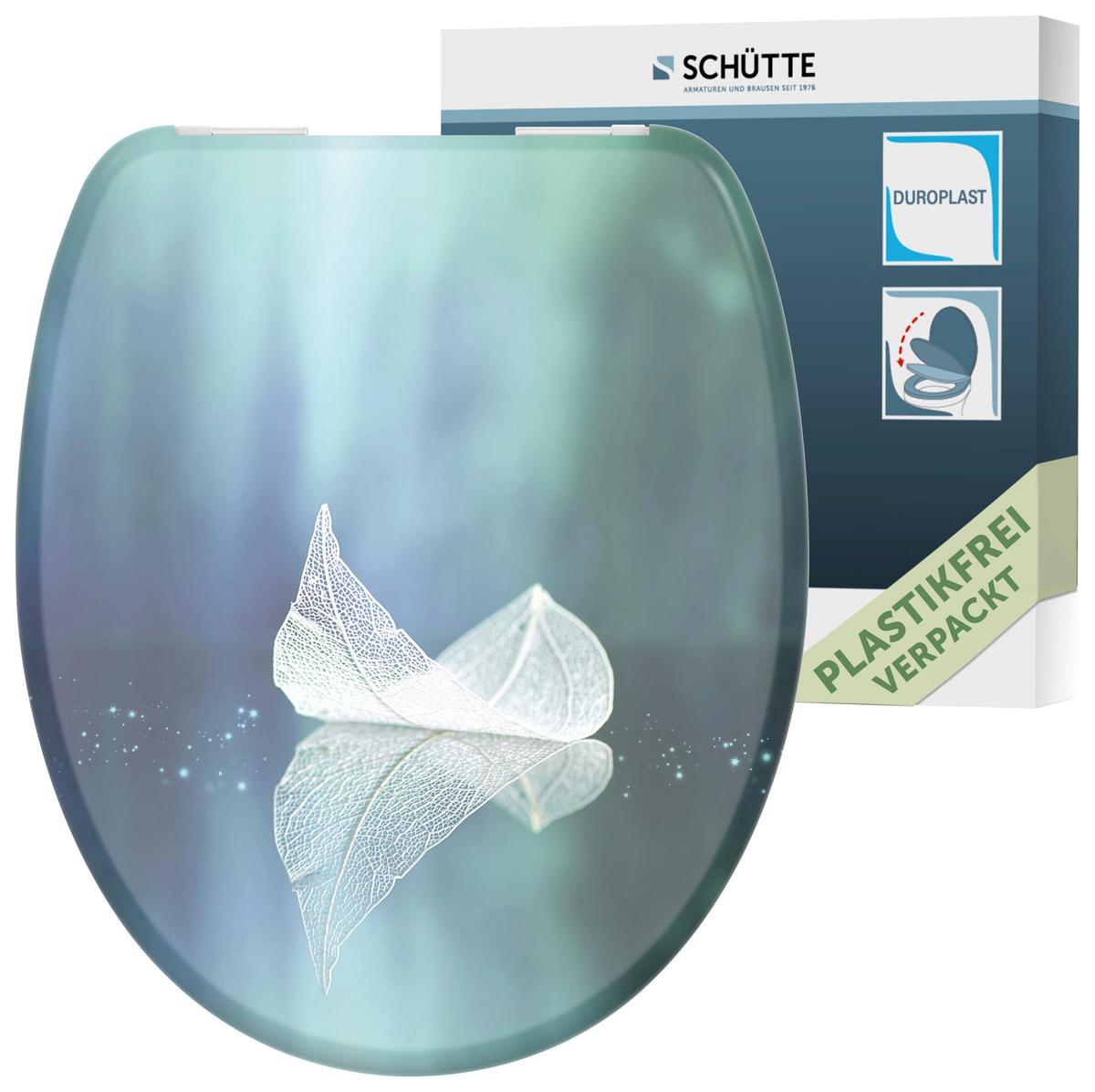 WC-Sitz blau mit Absenkautomatik, B: 37,5cm - Blau, KONVENTIONELL, Kunststoff (37,5/45,0/2,5cm)