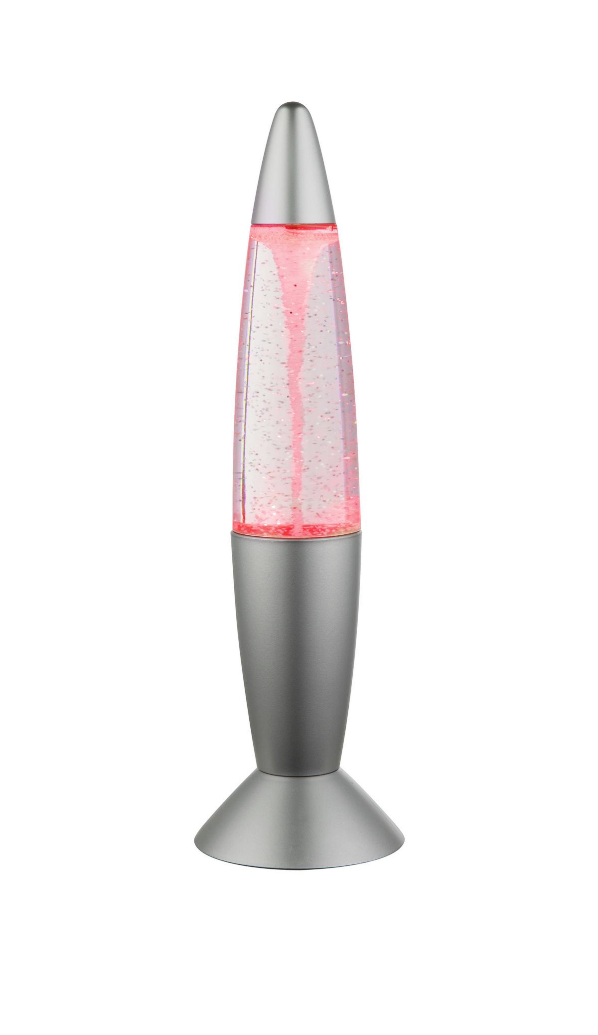 Tischlampe Magma Silberfarben Farbwechsler - Klar/Silberfarben, LIFESTYLE, Kunststoff (10/35,5cm) - Globo