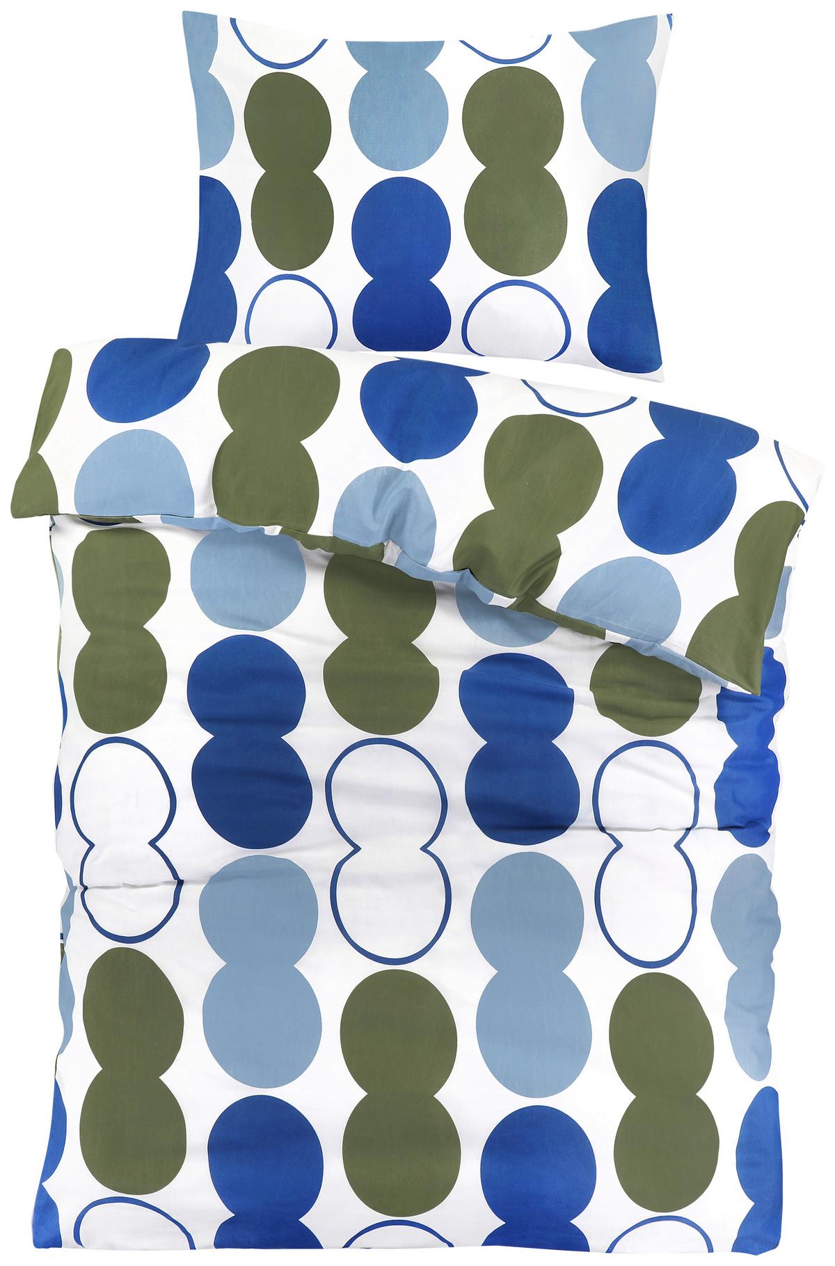 Bettwäsche Fiona - Blau/Pastellblau, MODERN, Textil - Luca Bessoni