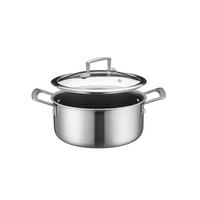 Kochtopf 2,8L Edelstahl - Silberfarben/Schwarz, Basics, Metall (20/15cm) - Mäser