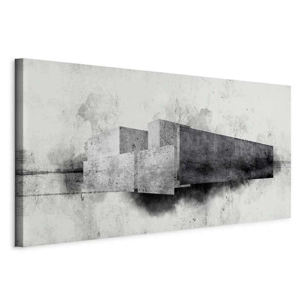 LEINWANDBILD Grau Hellgrau B: 120 cm - Hellgrau/Grau, Basics, Holz/Textil (120/60/1,2cm) - artgeist