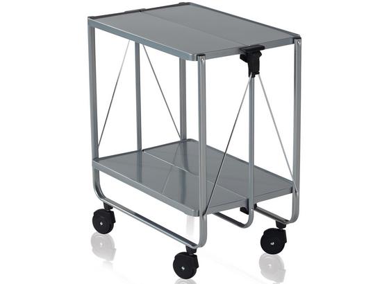 Beistell- und Servierwagen Side-Car - Silberfarben, MODERN, Kunststoff (98cm) - Leifheit Beistell- und Servierwagen Side-Car - Silberfarben, MODERN, Kunststoff (98cm) - Leifheit